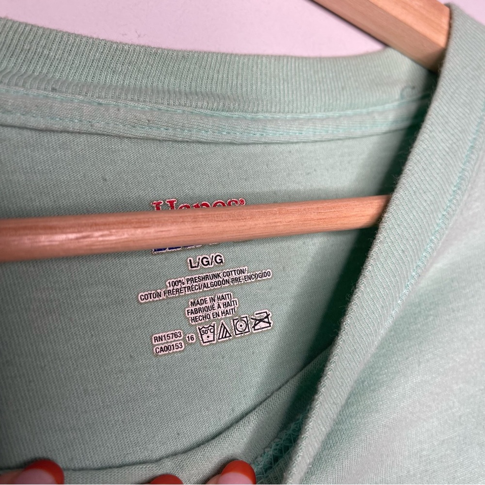 The Salty Dog Cafe Hilton Head Island Mint Green Long Sleeve Tee (Large) - Picture 6 of 6